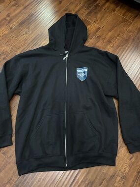 Gildan Black Zip-Up Hoodie